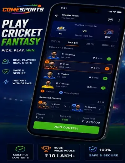158bet (158 bet) fantasy cricket & matchday visual 2